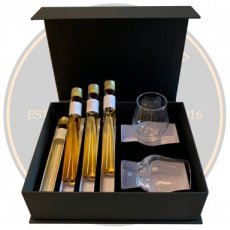 02-99-0010 Whisky Discovery Box 4x2cl + 2 Perfect Dram Glasses, 8cl - 48°